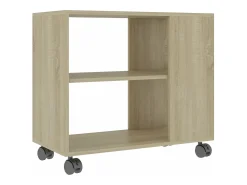vidaxl Mesa de apoio 70x35x55 cm madeira processada carvalho sonoma^ Mesa De Apoio