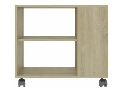 vidaxl Mesa de apoio 70x35x55 cm madeira processada carvalho sonoma^ Mesa De Apoio