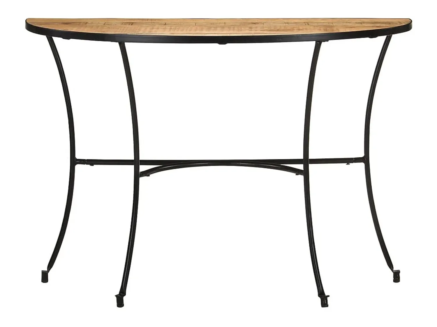 Clearance vidaxl Mesa de apoio 110x40x77 cm madeira de mangueira maciça Natural claro