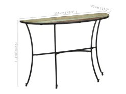 Mesa De Apoio*vidaxl Mesa de apoio 110x40x77 cm madeira recuperada maciça Natural claro