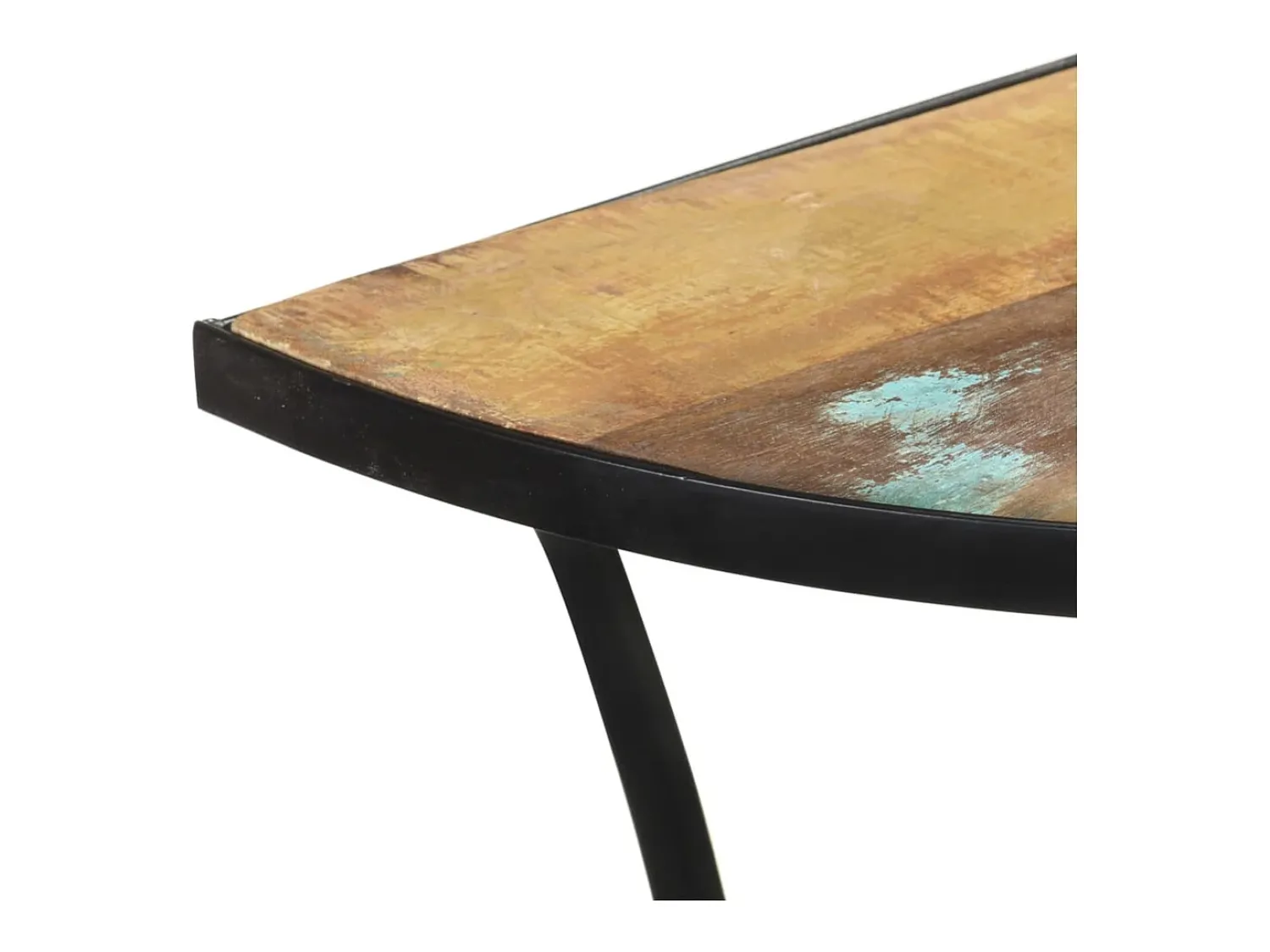 Mesa De Apoio*vidaxl Mesa de apoio 110x40x77 cm madeira recuperada maciça Natural claro