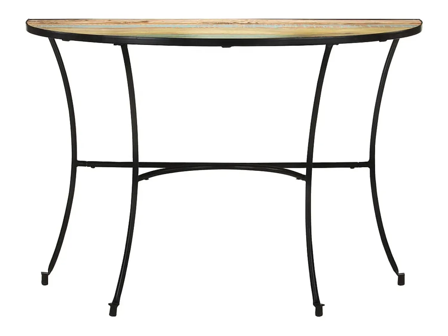 Mesa De Apoio*vidaxl Mesa de apoio 110x40x77 cm madeira recuperada maciça Natural claro