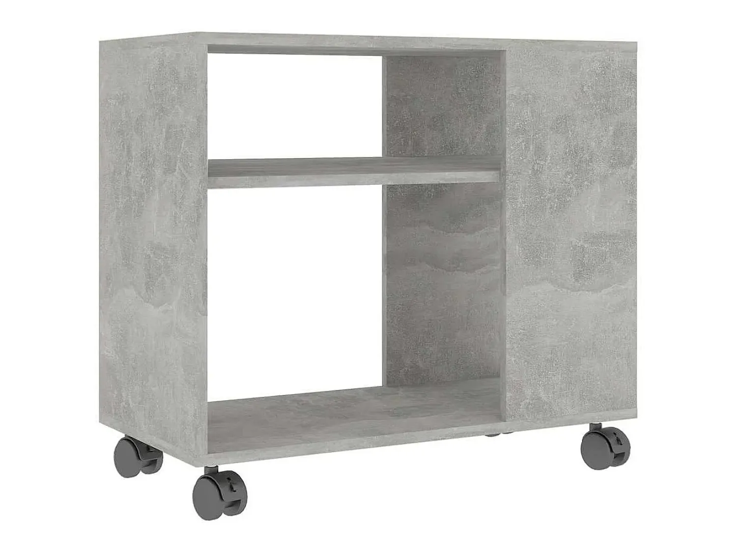 New vidaxl Mesa de apoio 70x35x55 cm madeira processada cinza cimento Cinzento