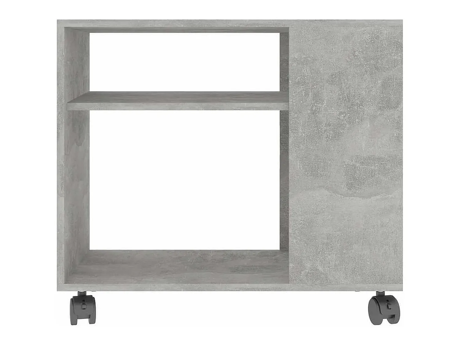 New vidaxl Mesa de apoio 70x35x55 cm madeira processada cinza cimento Cinzento