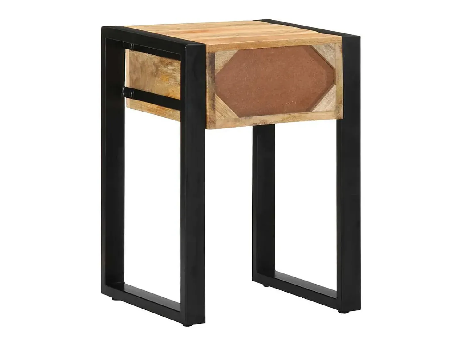 vidaxl Mesa de apoio 35x35x50 cm madeira de mangueira áspera maciça^ Mesa De Apoio