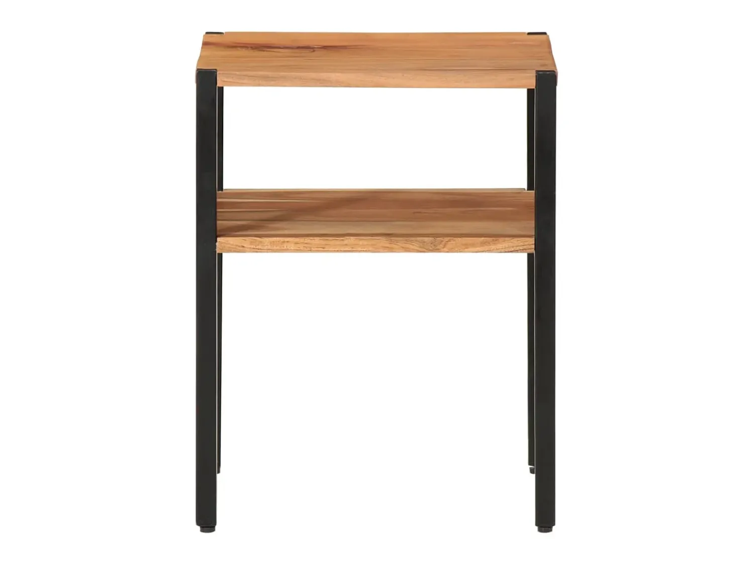 Mesa de apoio 35x35x45 cm madeira de acácia maciça e ferro PT980591^ Mesa De Apoio