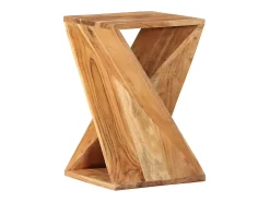 Mesa De Apoio*vidaxl Mesa de apoio 35x35x55 cm madeira de acácia maciça Natural claro