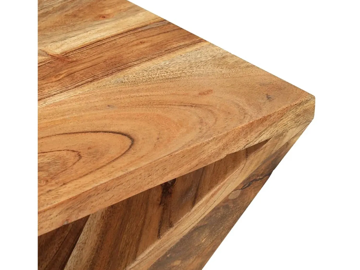 Mesa De Apoio*vidaxl Mesa de apoio 35x35x55 cm madeira de acácia maciça Natural claro