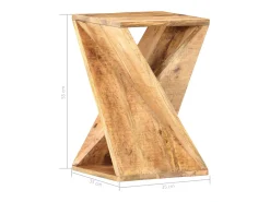 Sale Mesa de apoio 35x35x55 cm madeira de mangueira maciça PT640785 Castanho