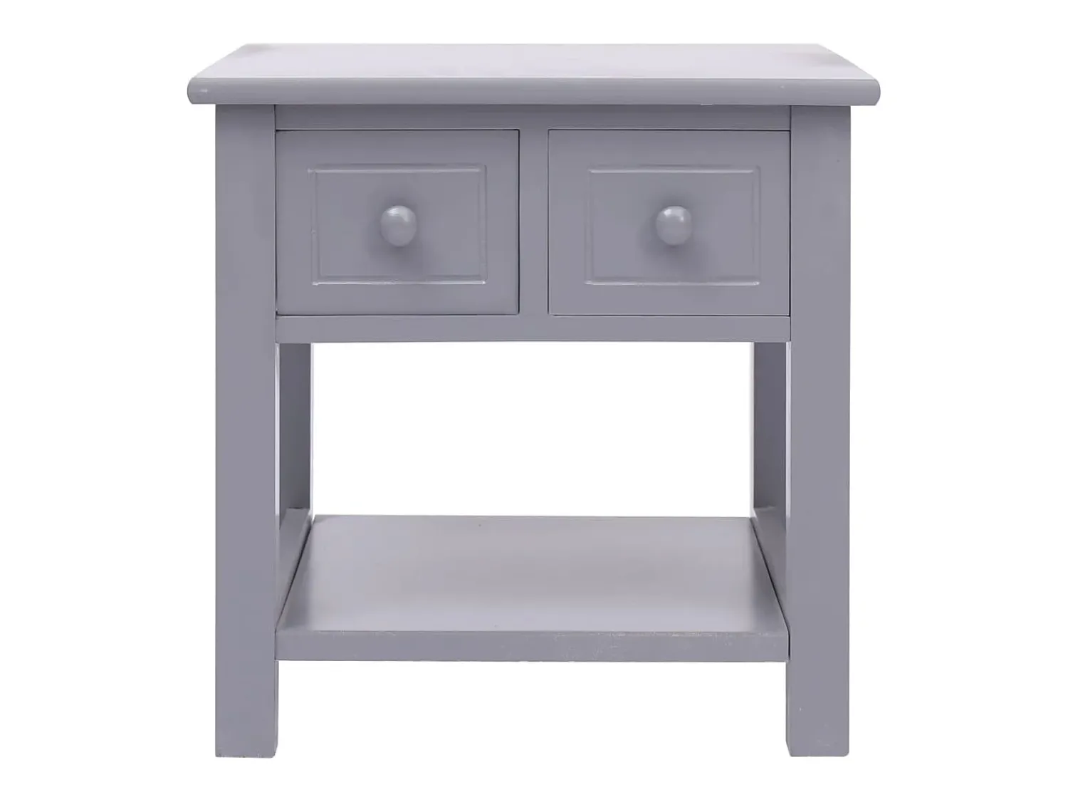 Mesa De Apoio|vidaxl Mesa de apoio 40x40x40 cm madeira de paulownia Cinzento