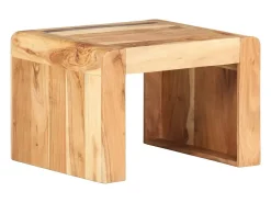 Mesa De Apoio|vidaxl Mesa de apoio 43x40x30 cm madeira de acácia maciça Natural claro