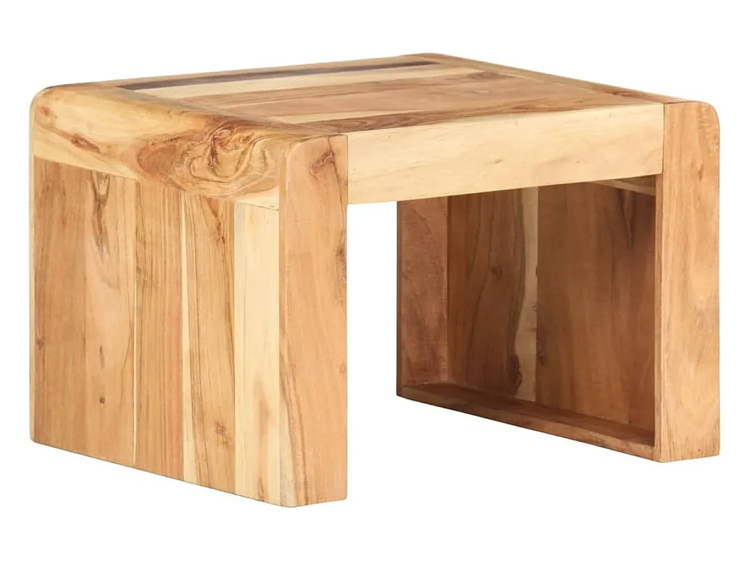 Mesa De Apoio|vidaxl Mesa de apoio 43x40x30 cm madeira de acácia maciça Natural claro