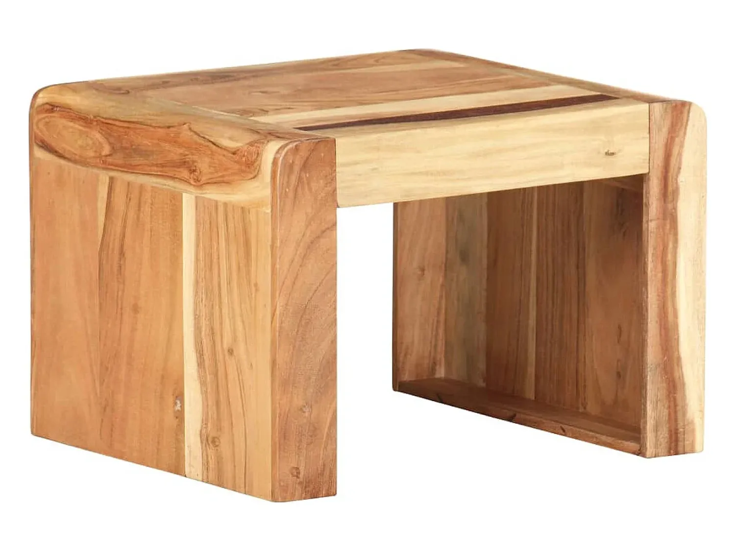 Mesa De Apoio|vidaxl Mesa de apoio 43x40x30 cm madeira de acácia maciça Natural claro