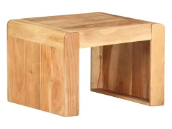 Mesa De Apoio|vidaxl Mesa de apoio 43x40x30 cm madeira de acácia maciça Natural claro