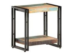 vidaxl Mesa de apoio 40x30x40 cm madeira recuperada maciça^ Mesa De Apoio
