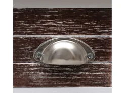 vidaxl Mesa de apoio 40x40x40 cm madeira de paulownia castanho^ Mesa De Apoio