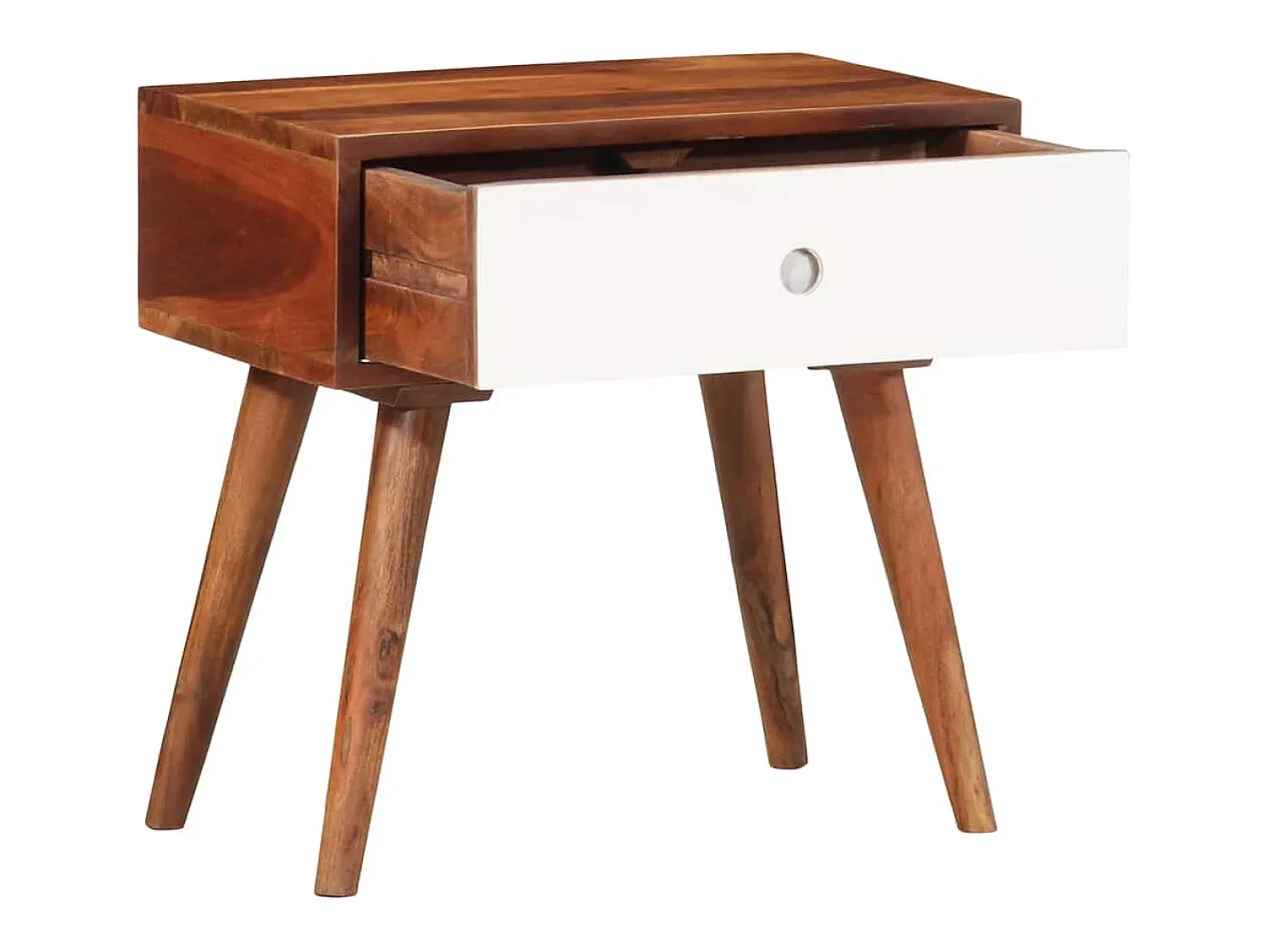 vidaxl Mesa de apoio 45x30x45 cm madeira de acácia maciça^ Mesa De Apoio