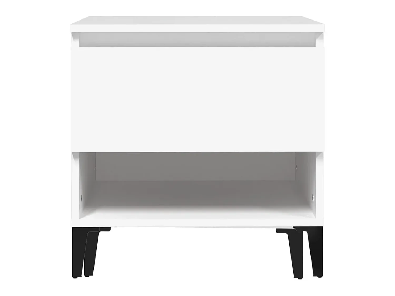 Mesa De Apoio*vidaxl Mesa de apoio 50x46x50 derivados de madeira Branco