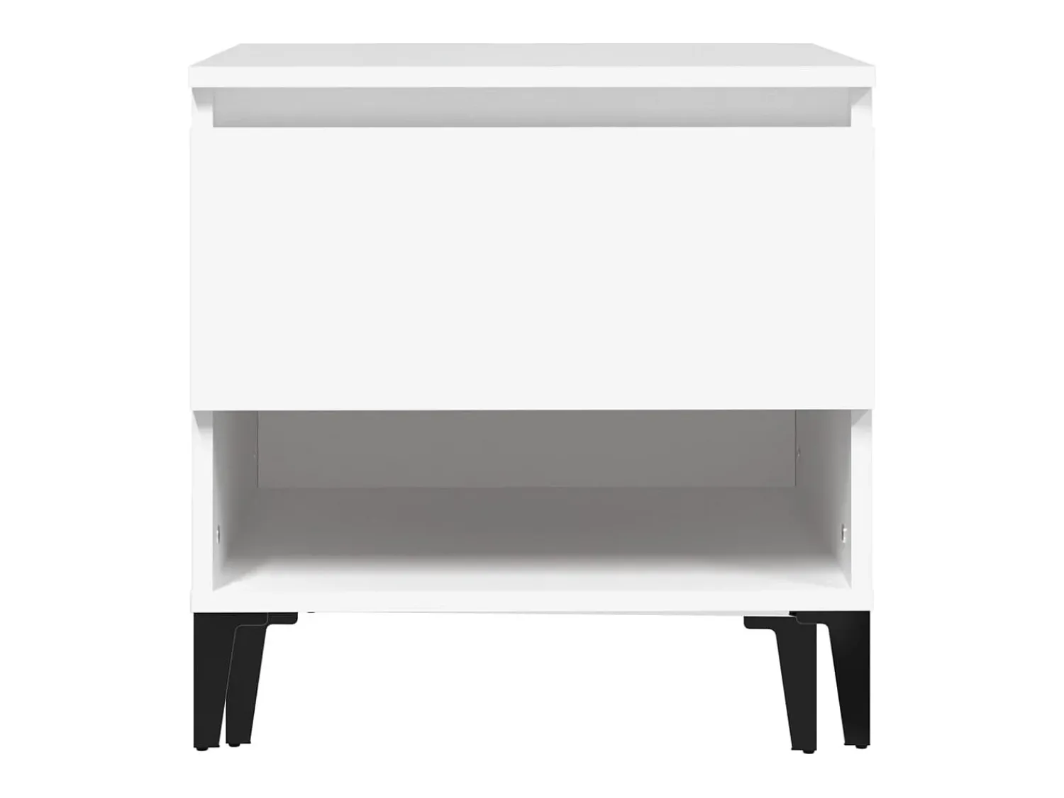 Mesa De Apoio*vidaxl Mesa de apoio 50x46x50 derivados de madeira Branco
