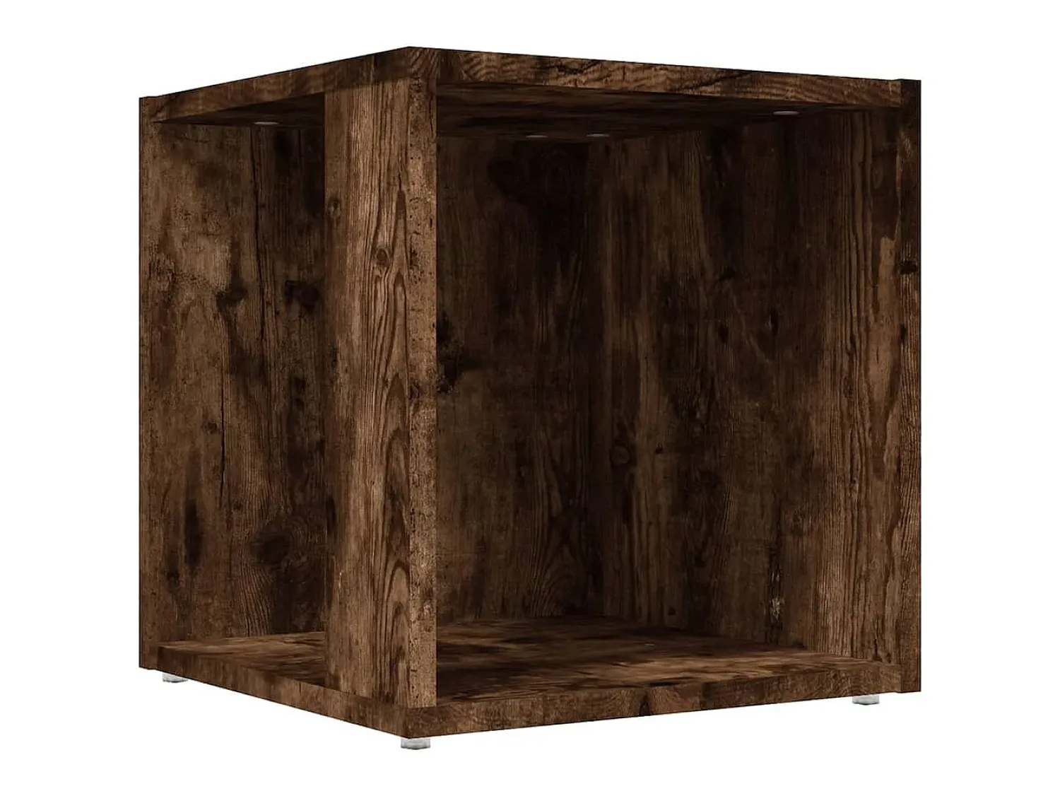 Mesa De Apoio* Mesa de apoio 33x33x34,5cm derivados de madeira carvalho fumado PT289982 Castanho