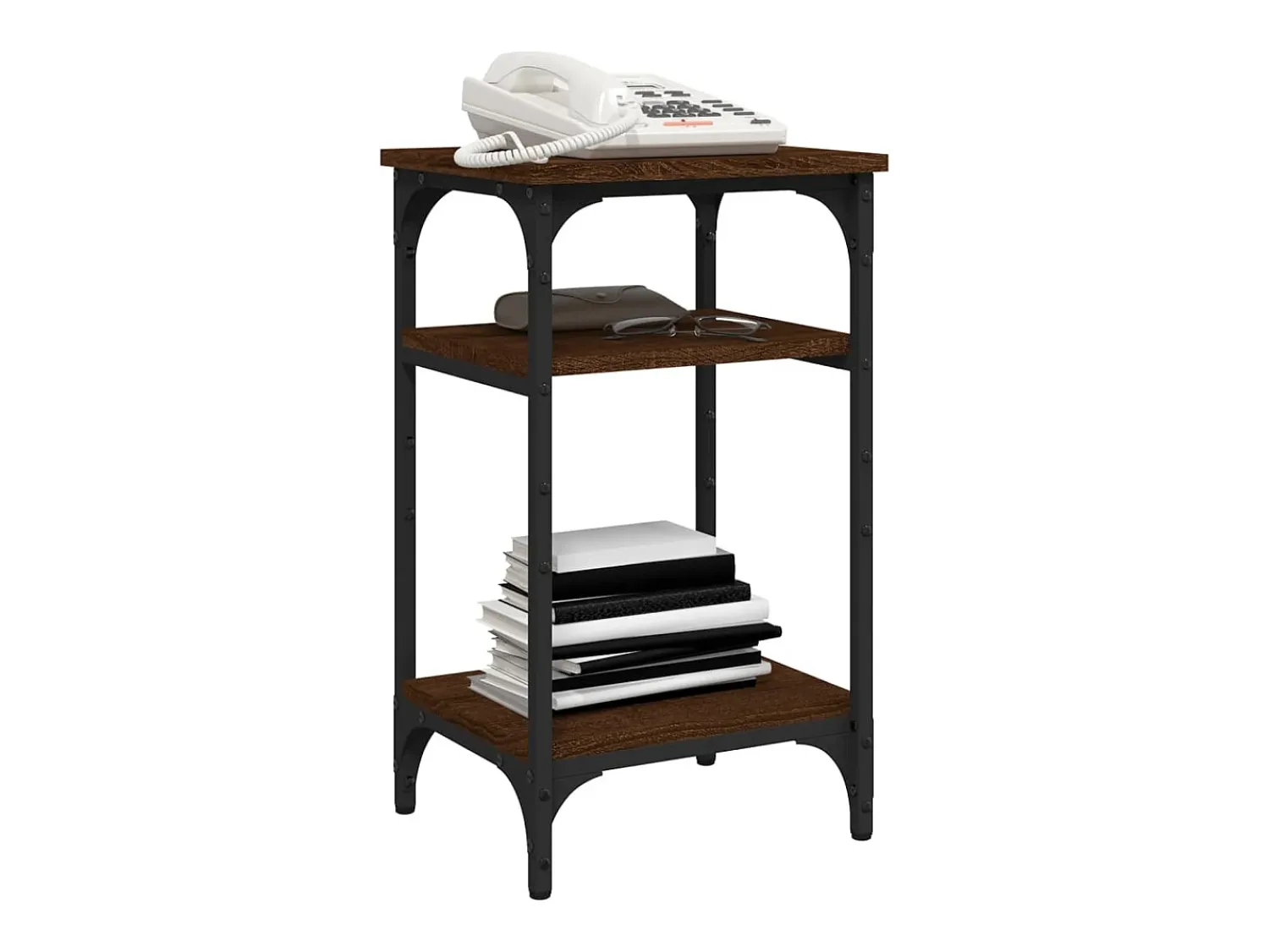 Sale vidaxl Mesa de apoio 35x30x60cm derivados de madeira carvalho castanho Natural claro