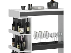 Vicco Mesa de bar 108x50x103 dana^ Móvel De Bar