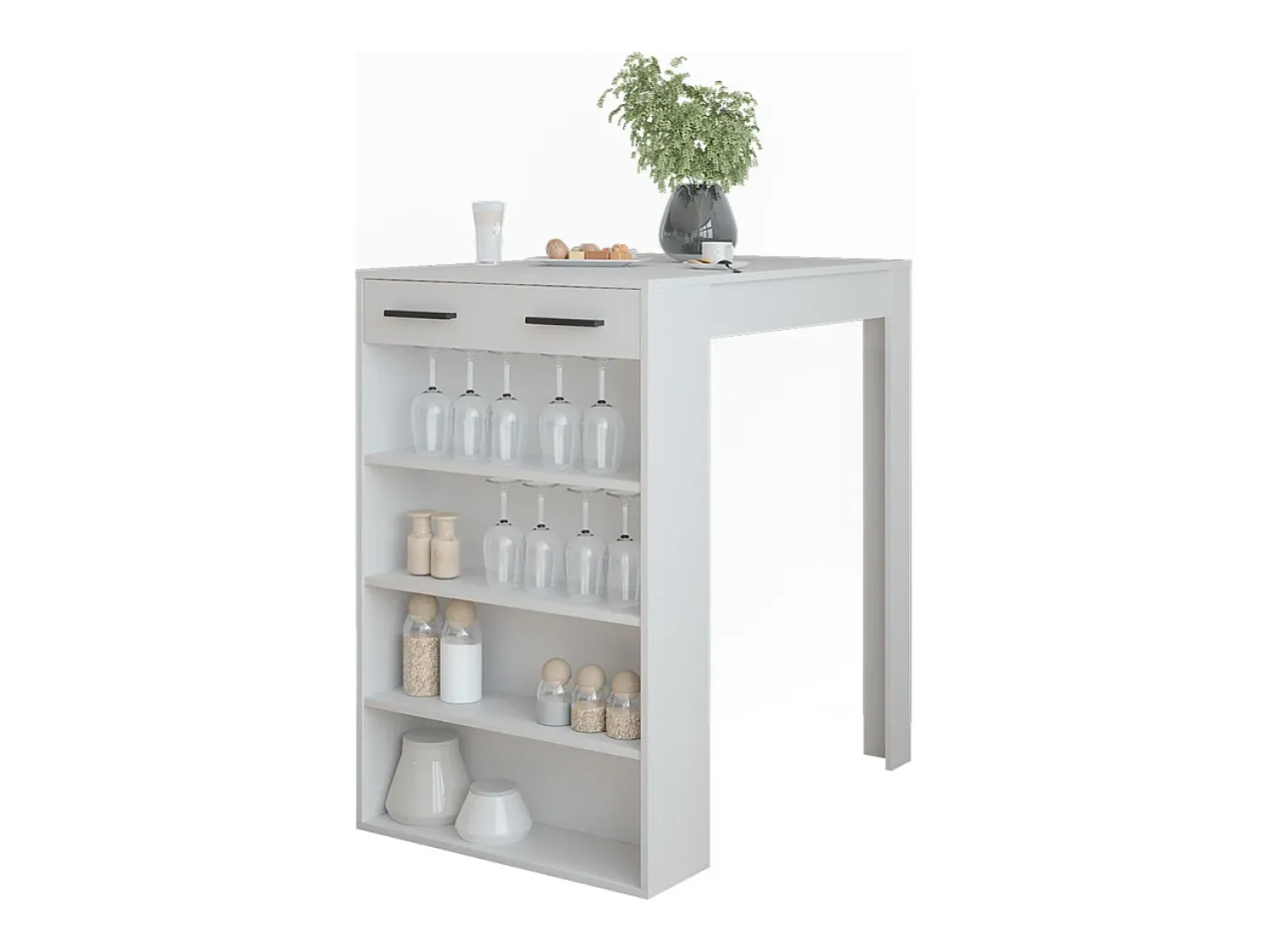 Vicco Mesa de bar 67x100x106 repose^ Móvel De Bar
