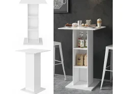 Móvel De Bar|Vicco Mesa de bar 70x70x109 rodeo Branco