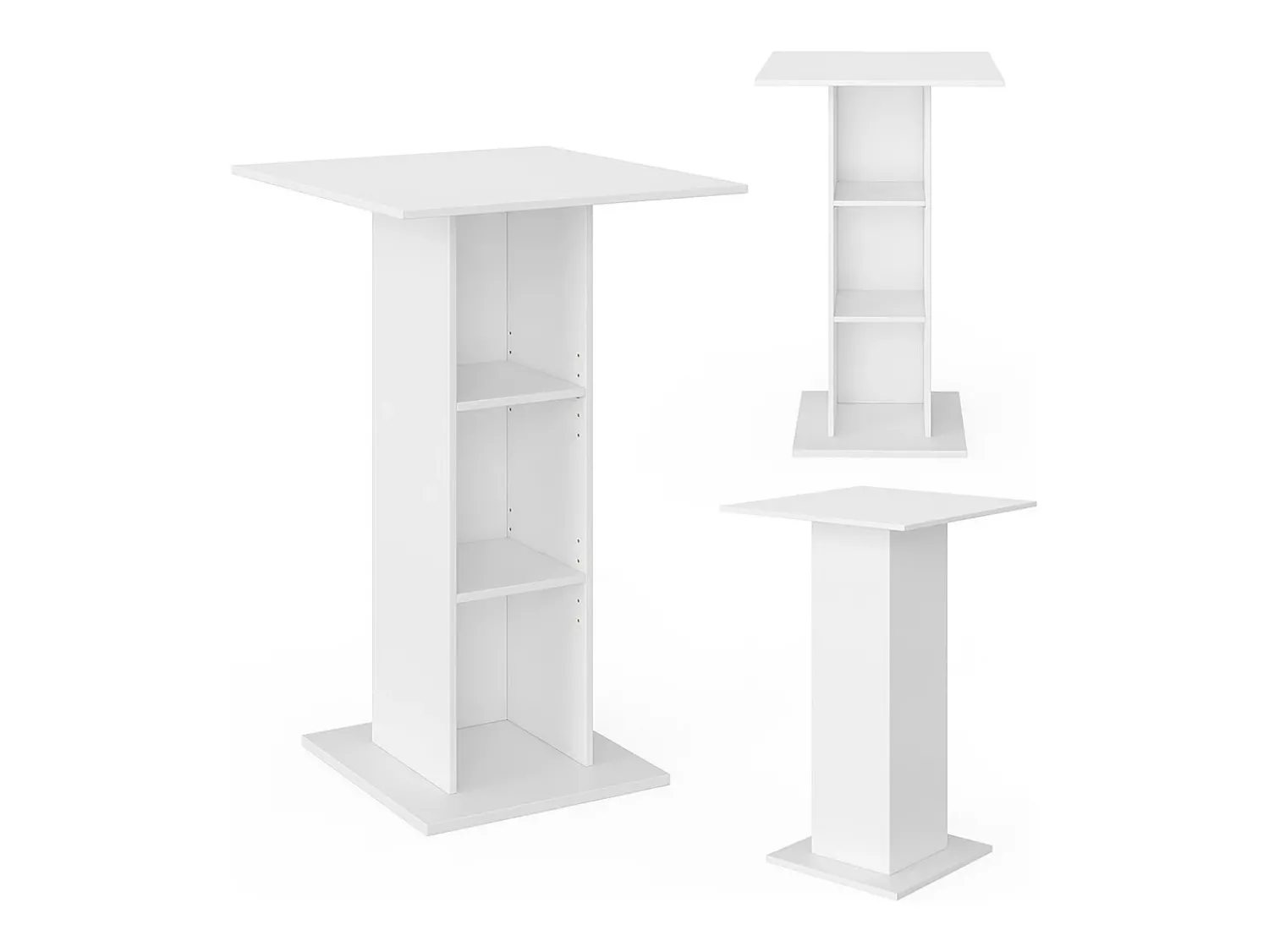 Móvel De Bar|Vicco Mesa de bar 70x70x109 rodeo Branco