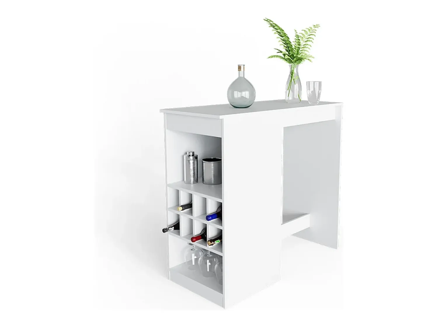 Móvel De Bar|Vicco Mesa de bar 115x50x104.6 ross Branco