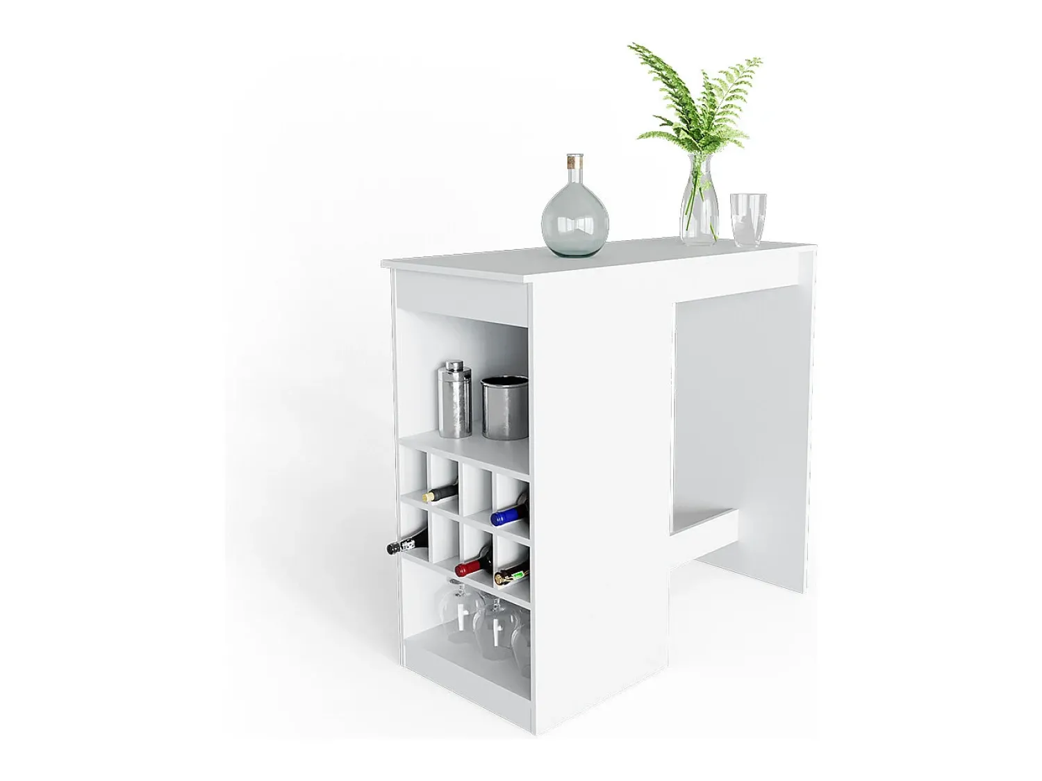 Móvel De Bar|Vicco Mesa de bar 115x50x104.6 ross Branco