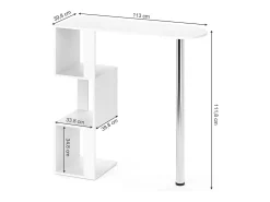 Sale Vicco Mesa de bar 113x39.8x111.8 vincent Branco