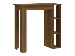 Sale Mesa de bar c/ prateleiras derivados madeira carvalho PT116310 Castanho