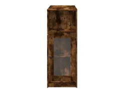 Móvel De Bar|vidaxl Mesa de bar c/ prateleiras derivados de madeira carvalho fumado Natural claro