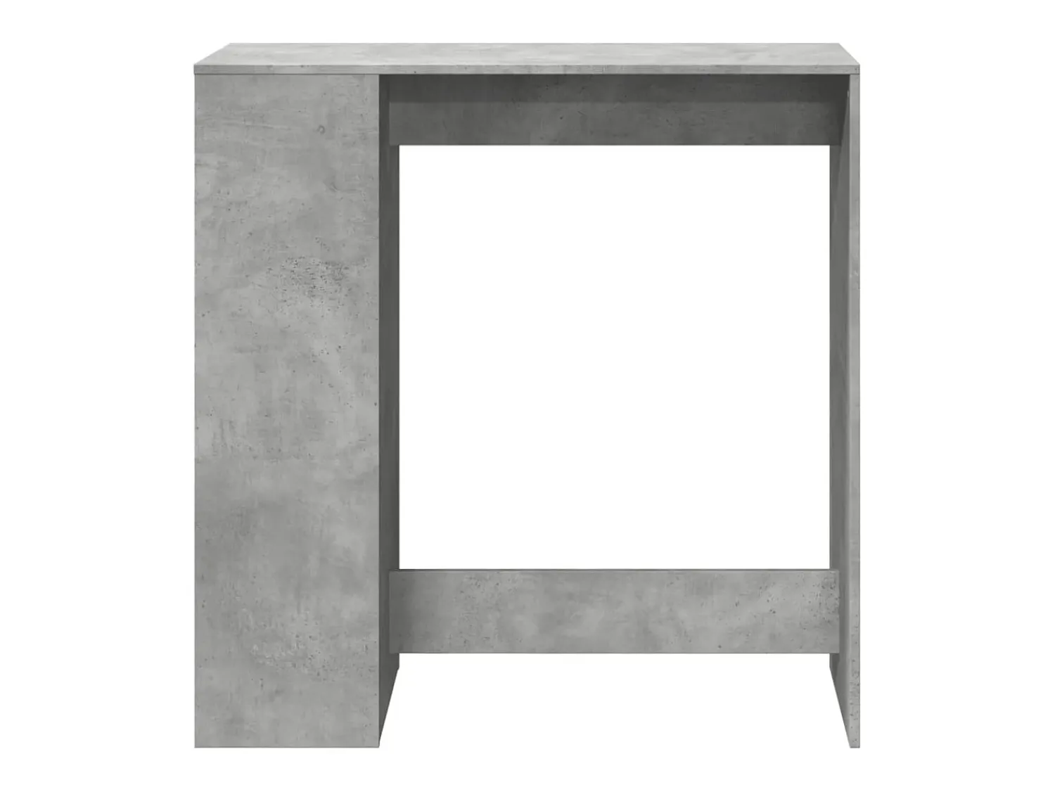 Móvel De Bar*vidaxl Mesa de bar c/ prateleiras derivados de madeira cinza cimento Cinzento