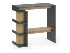 Móvel De Bar*Vicco Mesa de bar carvalho antracite/goldkraft 108x50x103 dana Cinza antracite