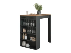 Sale Vicco Mesa de bar carvalho goldkraft/antracite 67x100x106 repose Natural escuro