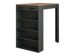 Sale Vicco Mesa de bar carvalho goldkraft/antracite 67x100x106 repose Natural escuro