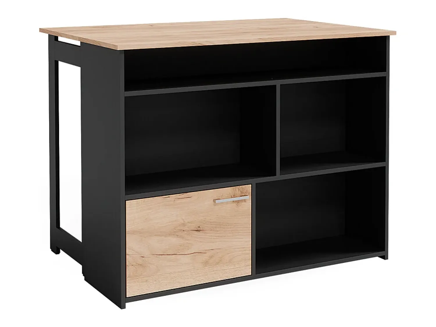 Móvel De Bar*Vicco Mesa de bar carvalho goldkraft 116x37x90.5 dominic Natural escuro