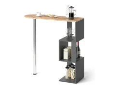 Vicco Mesa de bar carvalho goldkraft 113x39.8x111.8 vincent^ Móvel De Bar