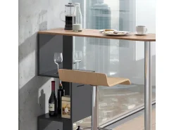Vicco Mesa de bar carvalho goldkraft 113x39.8x111.8 vincent^ Móvel De Bar