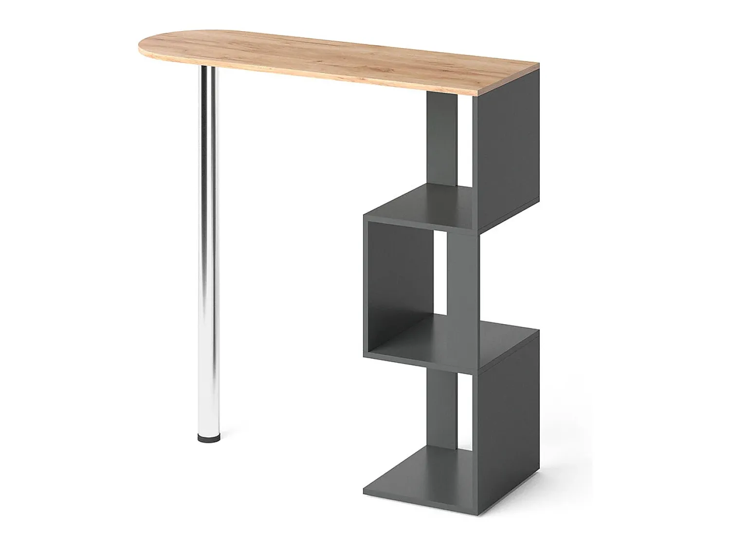 Vicco Mesa de bar carvalho goldkraft 113x39.8x111.8 vincent^ Móvel De Bar