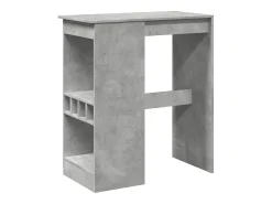 vidaxl Mesa de bar com prateleiras derivados madeira cimento^ Móvel De Bar