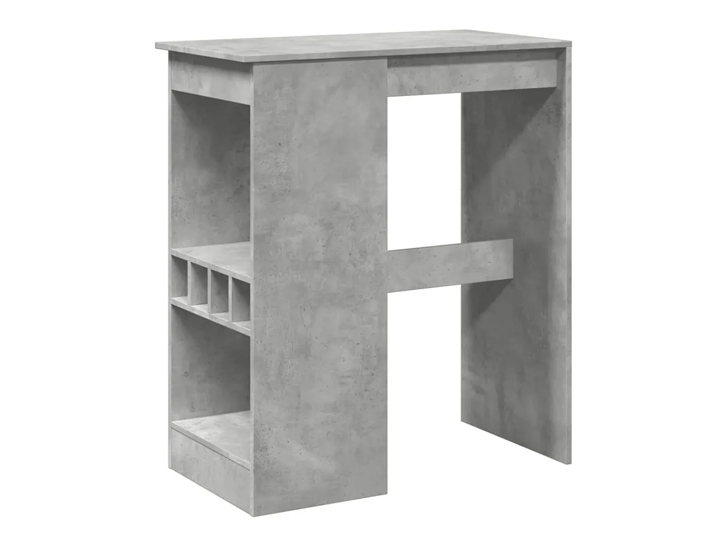 vidaxl Mesa de bar com prateleiras derivados madeira cimento^ Móvel De Bar