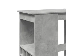 vidaxl Mesa de bar com prateleiras derivados madeira cimento^ Móvel De Bar