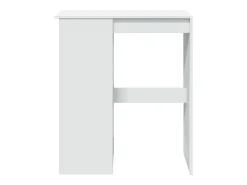 Móvel De Bar|vidaxl Mesa de bar com prateleiras derivados de madeira Branco