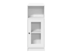 vidaxl Mesa de bar com prateleiras derivados de madeira Branco