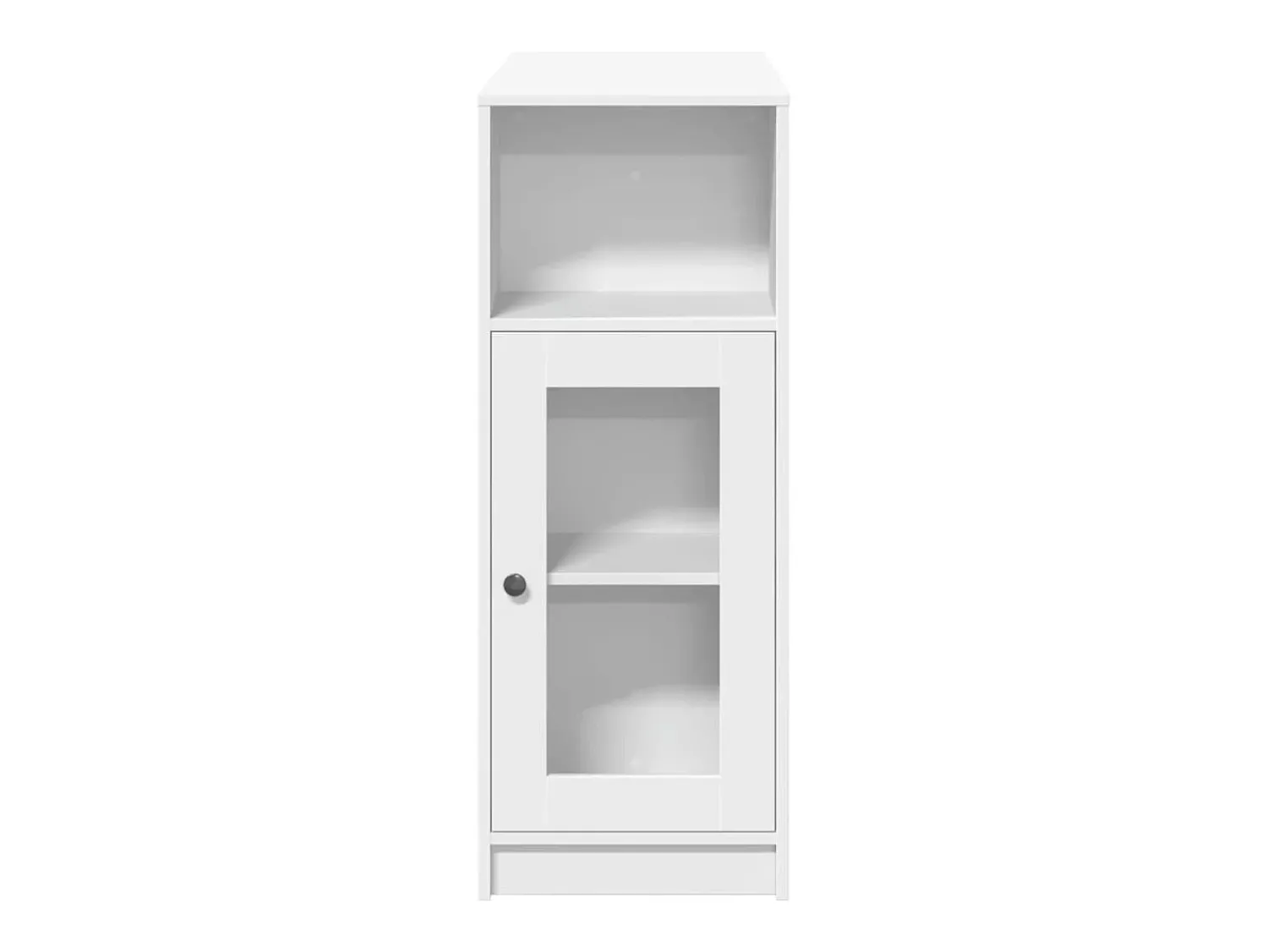vidaxl Mesa de bar com prateleiras derivados de madeira Branco