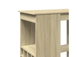 Móvel De Bar|vidaxl Mesa de bar com prateleiras derivados madeira carvalho sonoma Natural claro