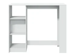 vidaxl Mesa de bar com prateleiras derivados de madeira^ Móvel De Bar
